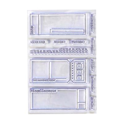 Elizabeth Craft Clear Stamps - Etiketten Tage